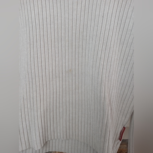 Abercrombie & Fitch Men's Half Zip Muscle oatmeal sweater Size Large Preloved - Picture 3 of 9